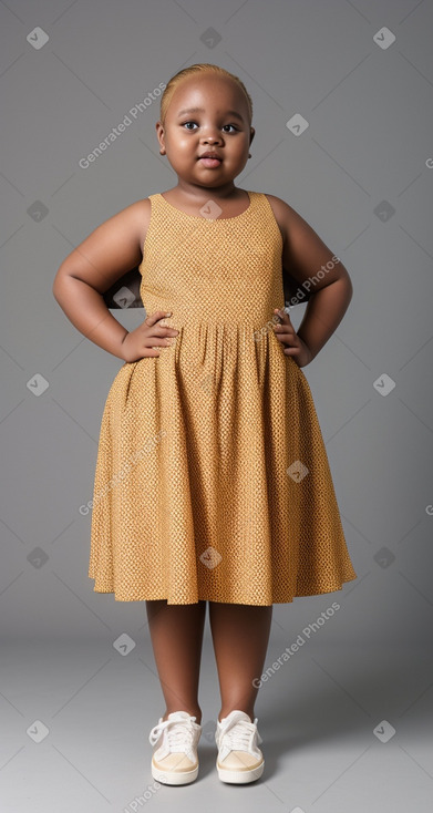 Tanzanian child girl with  blonde hair