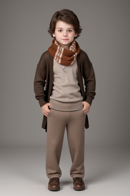 Bulgarian child boy with  brown hair