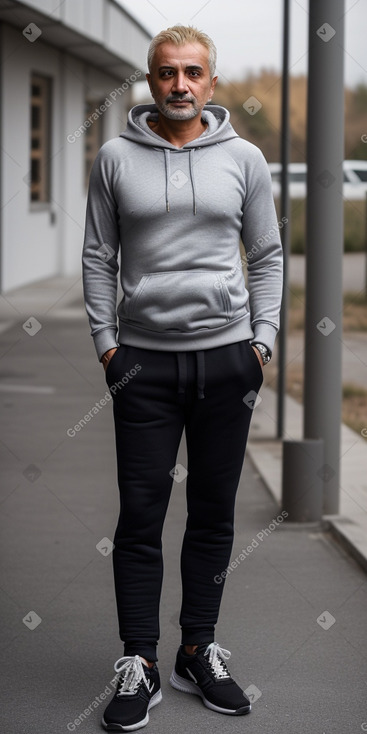 Turkish middle-aged male with  blonde hair