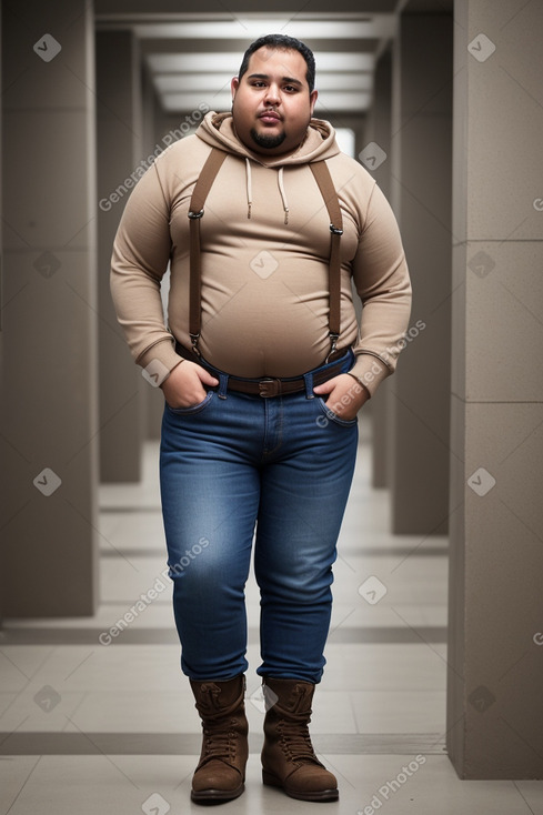 Libyan adult male with  brown hair