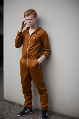 Finnish teenager boy with  ginger hair