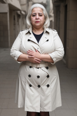 Syrian middle-aged female with  white hair