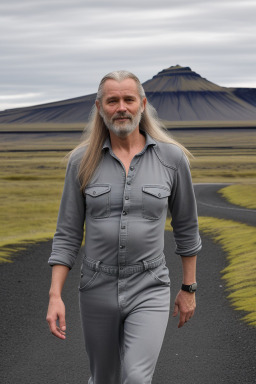 Icelandic 45 years male with  gray hair