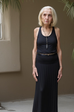 Tunisian elderly female with  blonde hair