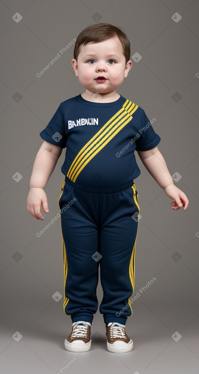 Ukrainian infant boy with  brown hair