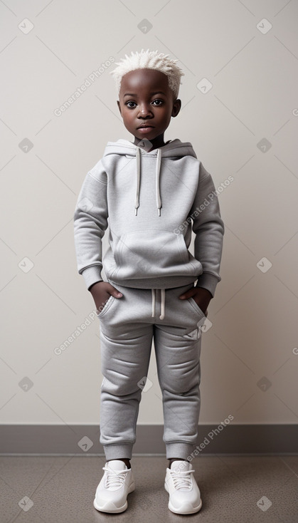 Ghanaian infant boy with  white hair