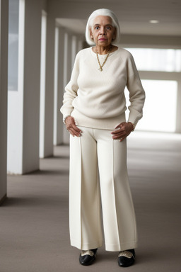 Dominican elderly female with  white hair