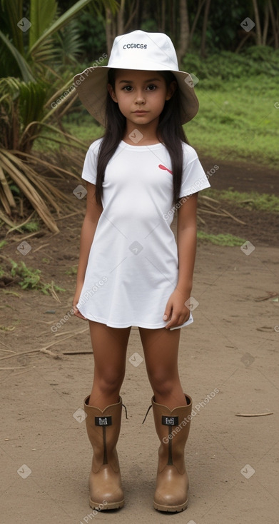 Costa rican child girl 