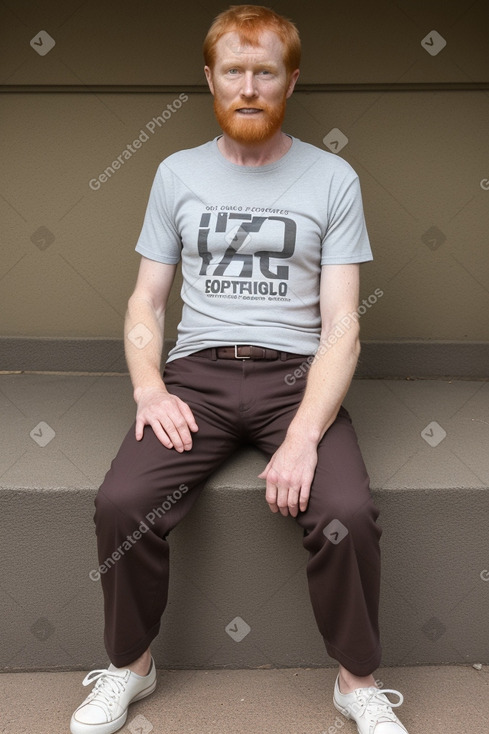 Zimbabwean 45 years male with  ginger hair