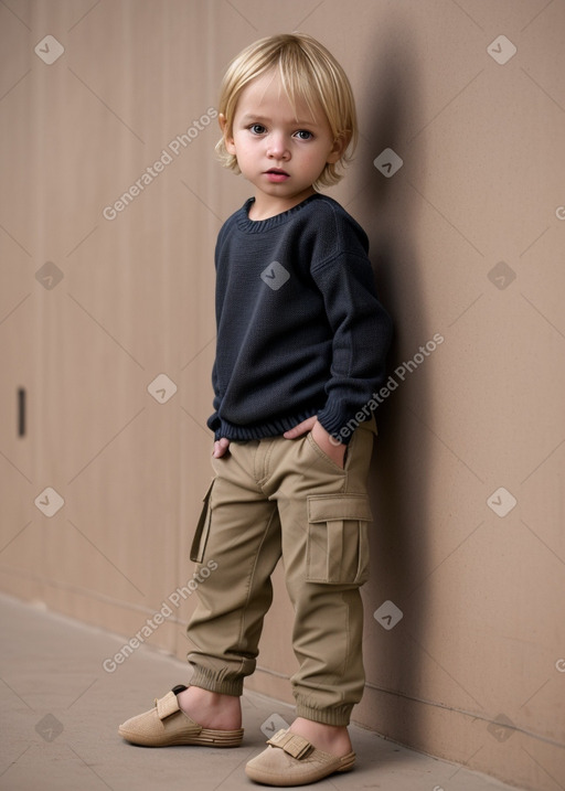 Senegalese infant boy with  blonde hair