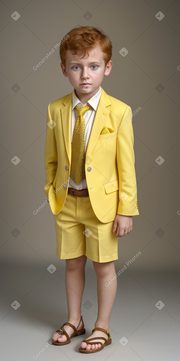 Serbian child boy with  ginger hair