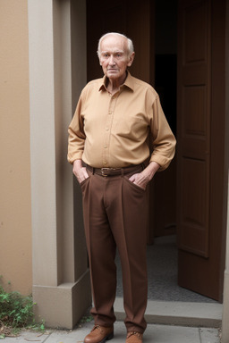 Elderly male with  ginger hair