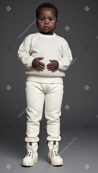 Senegalese infant boy with  white hair