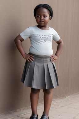 Senegalese child girl with  gray hair