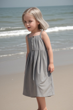 American child female with  gray hair