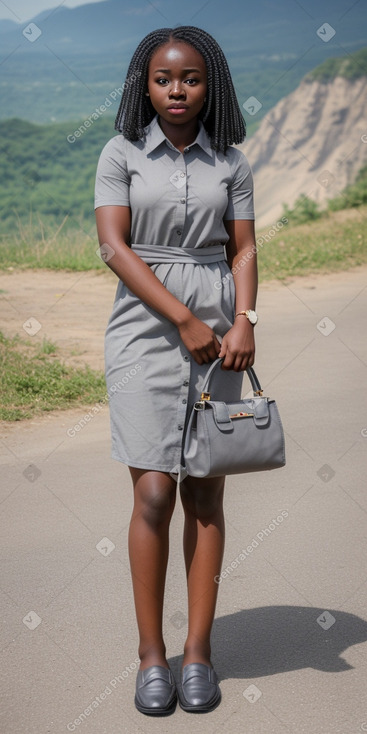 Ghanaian infant girl with  gray hair