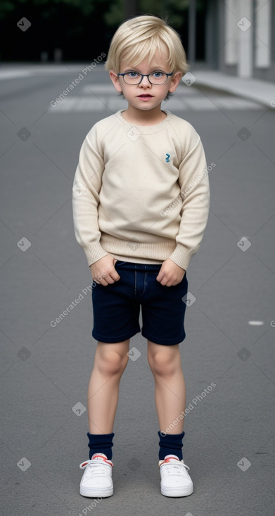 Slovenian infant boy with  blonde hair