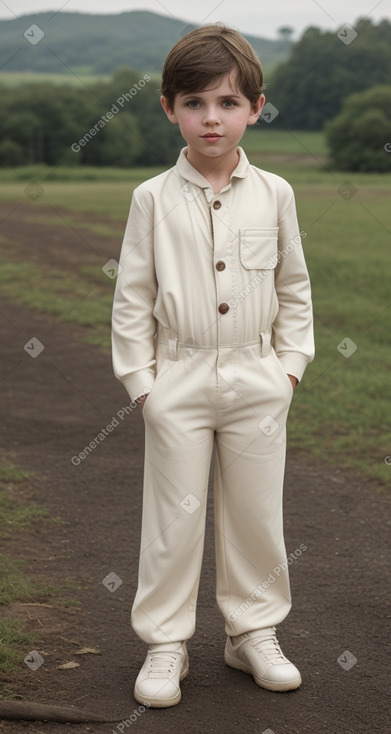 Child boy with  brown hair