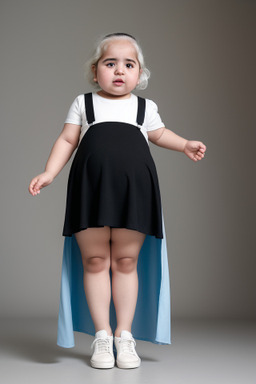 Jordanian infant girl with  white hair