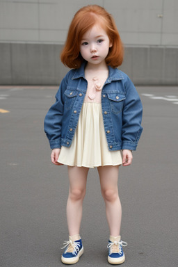 Japanese infant girl with  ginger hair