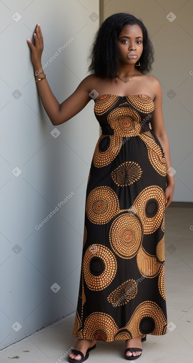 African american adult female with  black hair