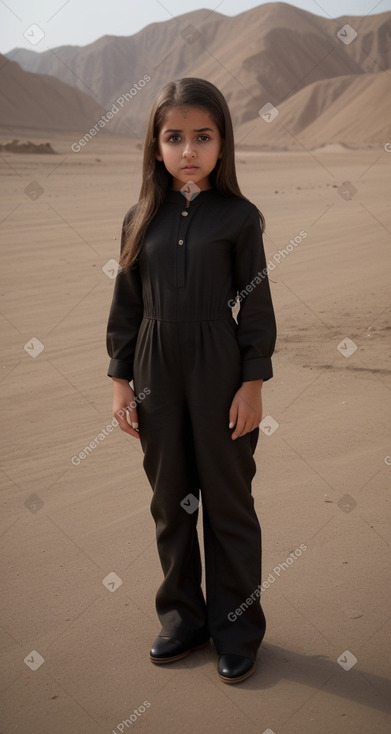 Omani child girl with  brown hair