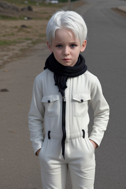 Irish child boy with  white hair