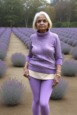 Indian elderly female with  blonde hair