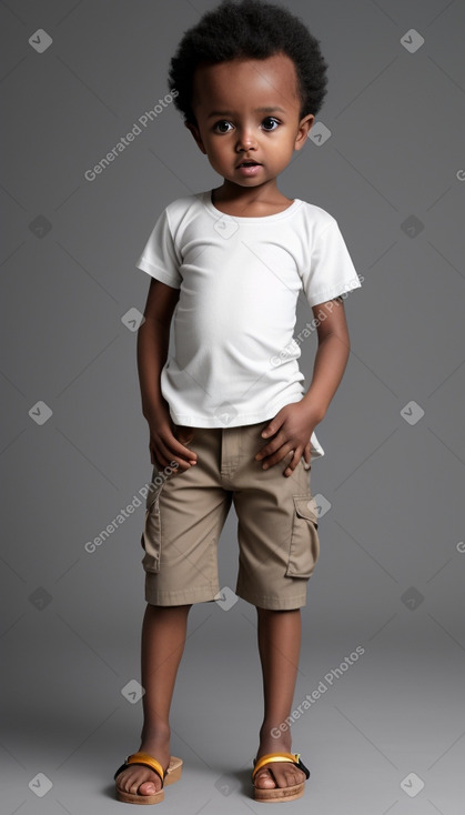 Ethiopian infant boy with  white hair