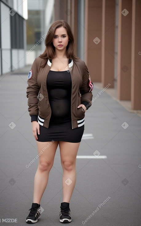 Norwegian adult female with  brown hair