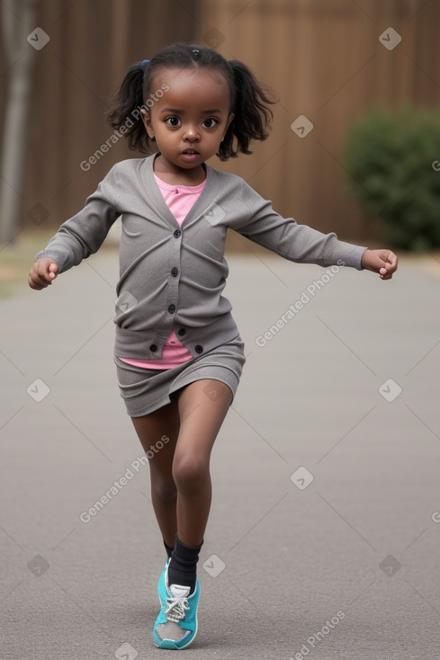 Ethiopian infant girl with  gray hair