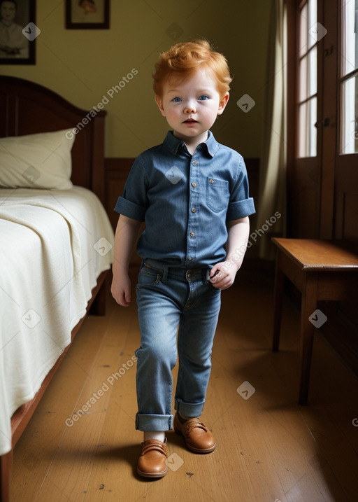 Infant boy with  ginger hair