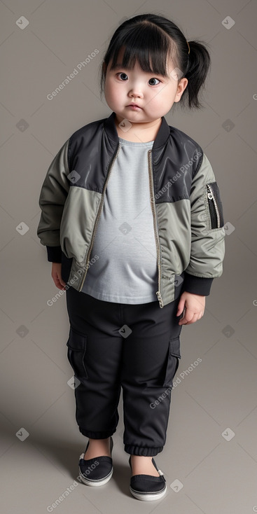 Taiwanese infant girl with  gray hair