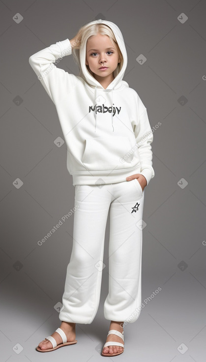 Hungarian child female with  white hair