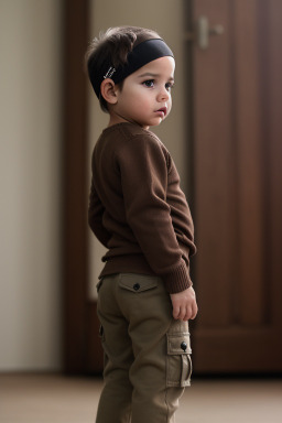 Mexican infant boy with  brown hair