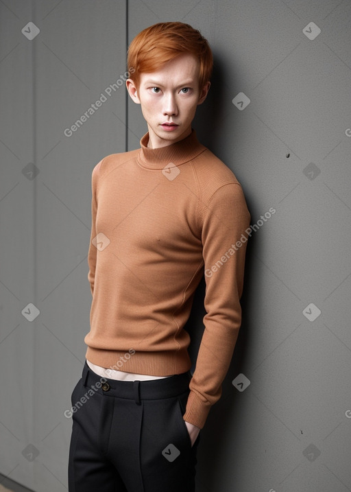 Malaysian adult male with  ginger hair