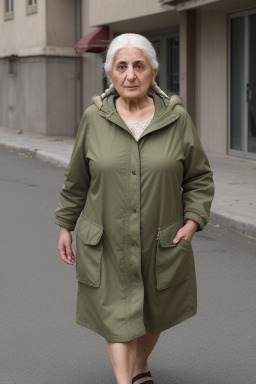 Lebanese elderly female with  white hair