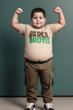 Brazilian child boy with  brown hair