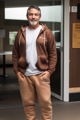 Costa rican middle-aged male with  brown hair