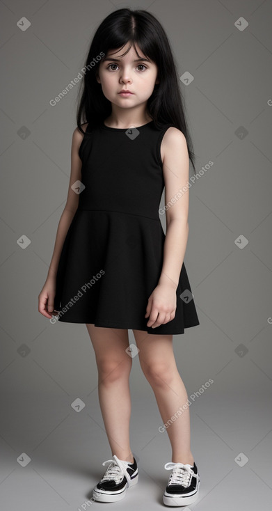 Italian infant girl with  black hair