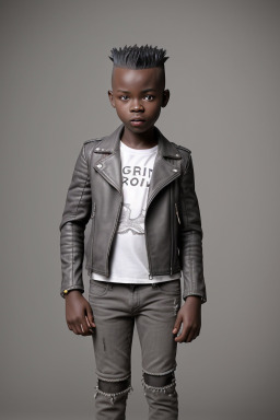 Togolese child boy with  gray hair