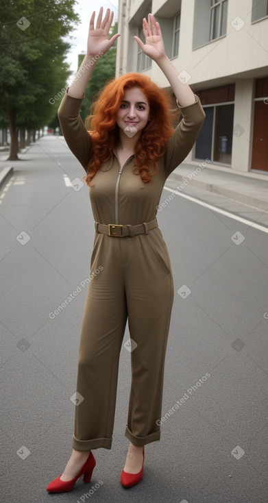 Iranian adult female with  ginger hair