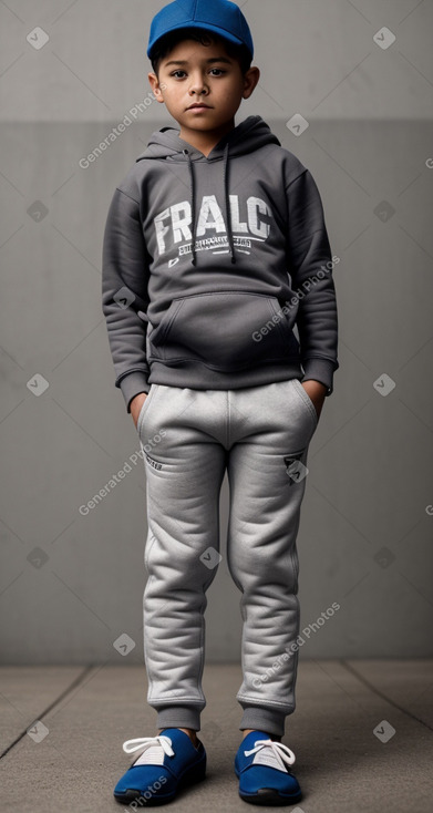 Guatemalan child boy with  gray hair