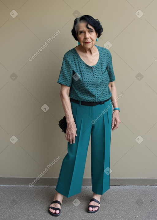 Puerto rican elderly non-binary with  black hair