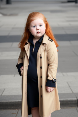 Norwegian infant girl with  ginger hair