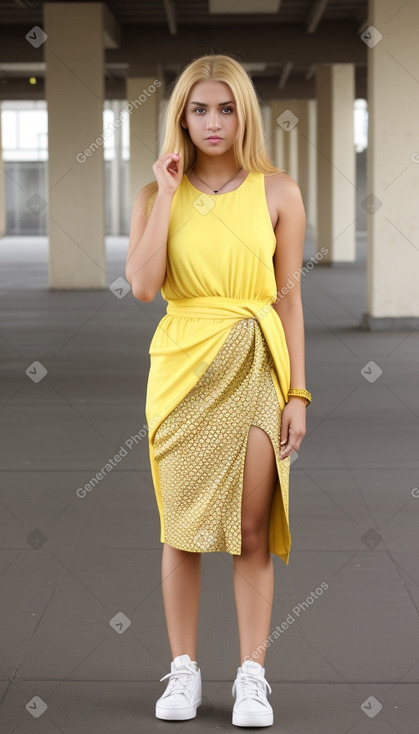 Young adult female with  blonde hair