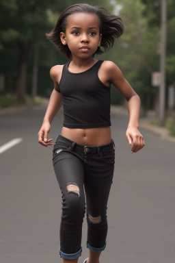 Child female with  brown hair