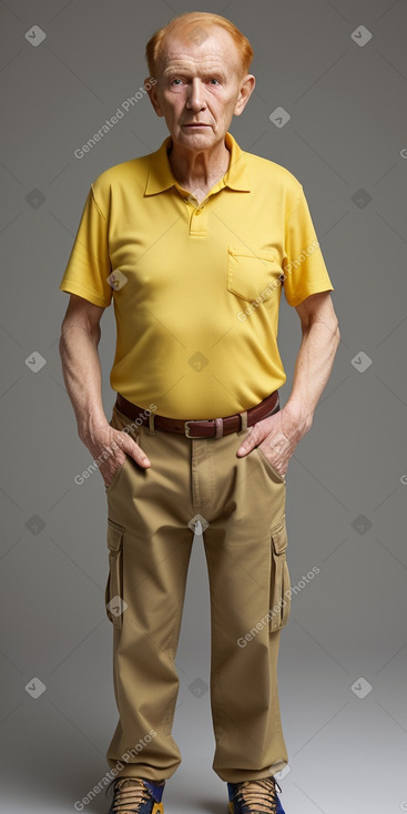 Slovak elderly male with  ginger hair