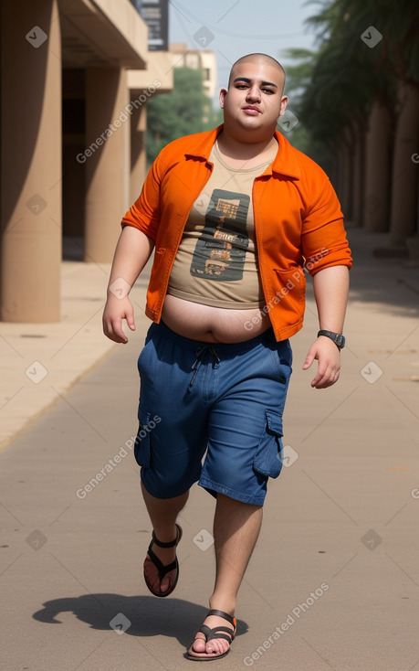 Jordanian young adult male with  brown hair