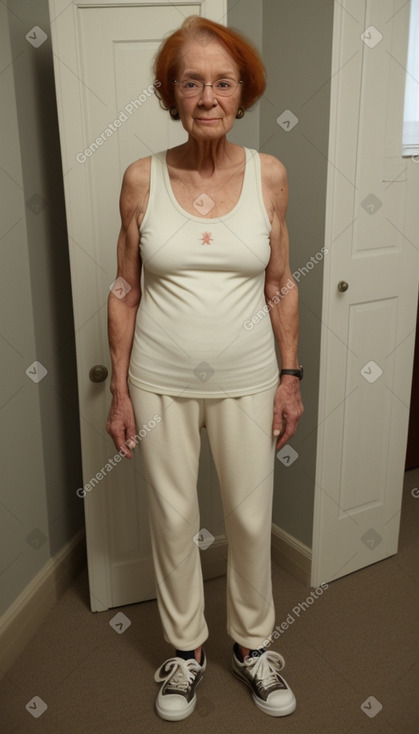 Canadian elderly female with  ginger hair